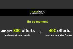 Offre bienvenue Monabanq